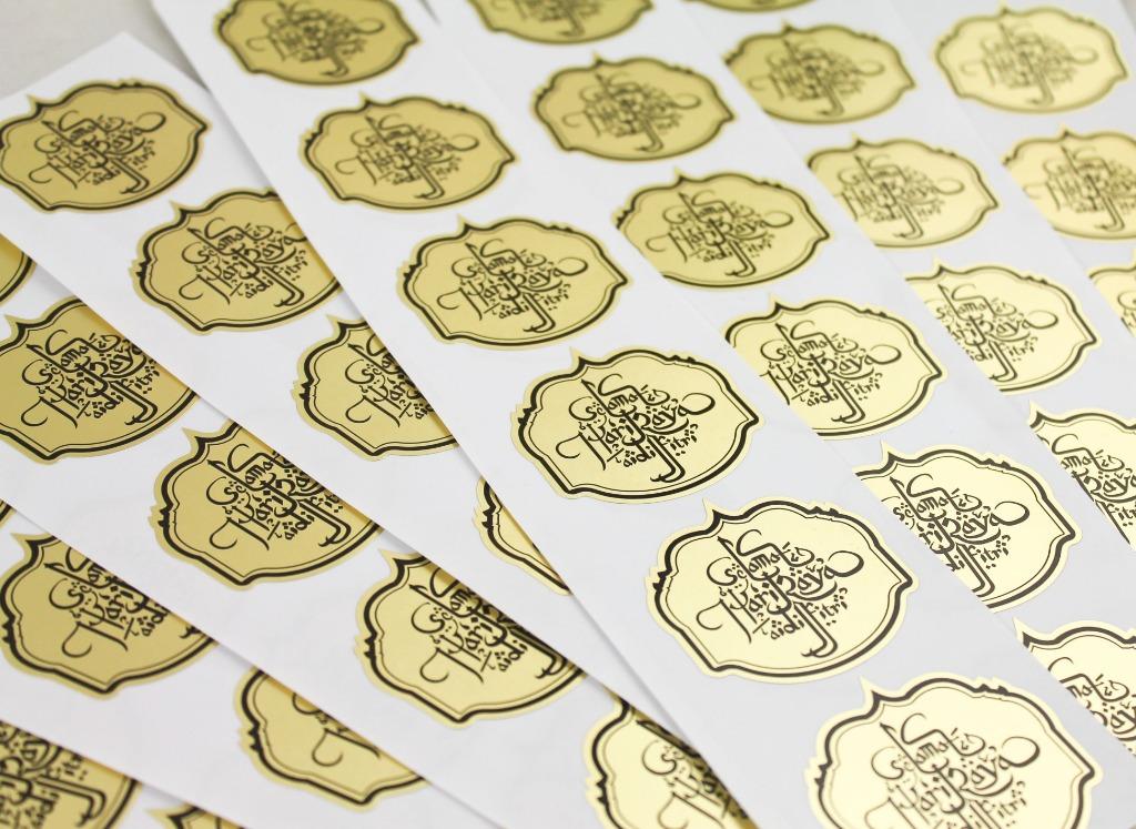 Gold Silver Sticker Printing
