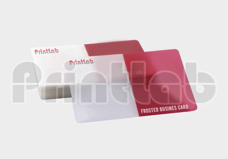 Frosted Clear Business Card Printing