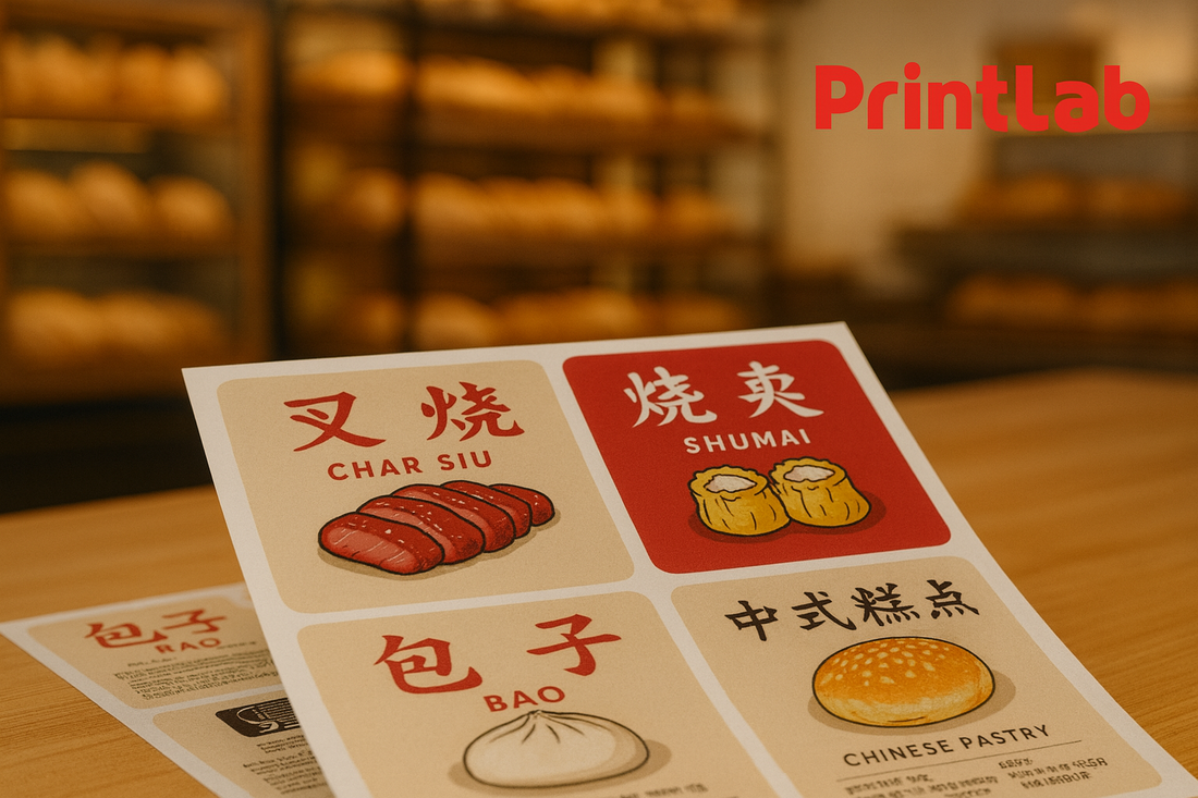 Chinese Food Label Printing KL (美食贴纸印刷吉隆坡)