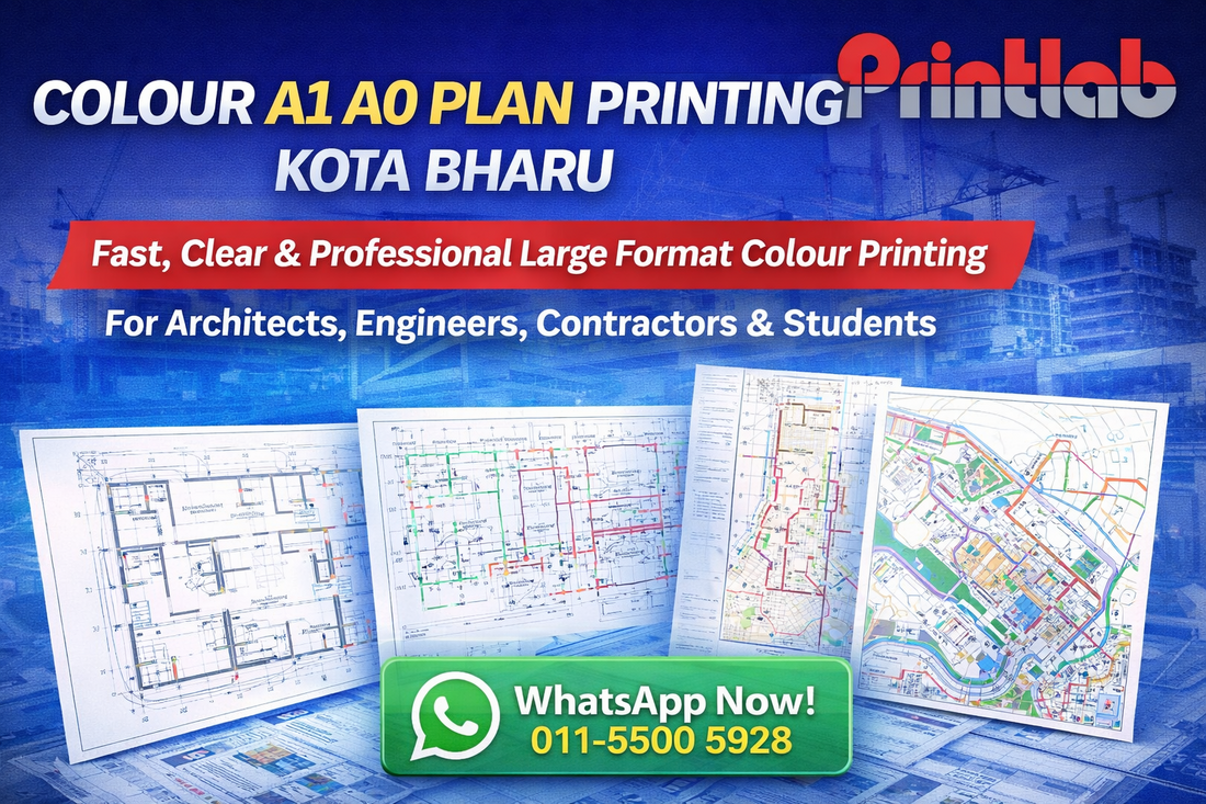 Colour A1 A0 Plan Printing Kota Bharu Printlab
