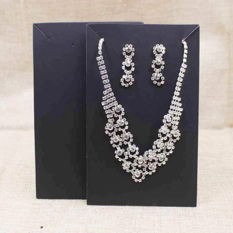 Print Neclace & Earring Cards, Jewelry Display Card