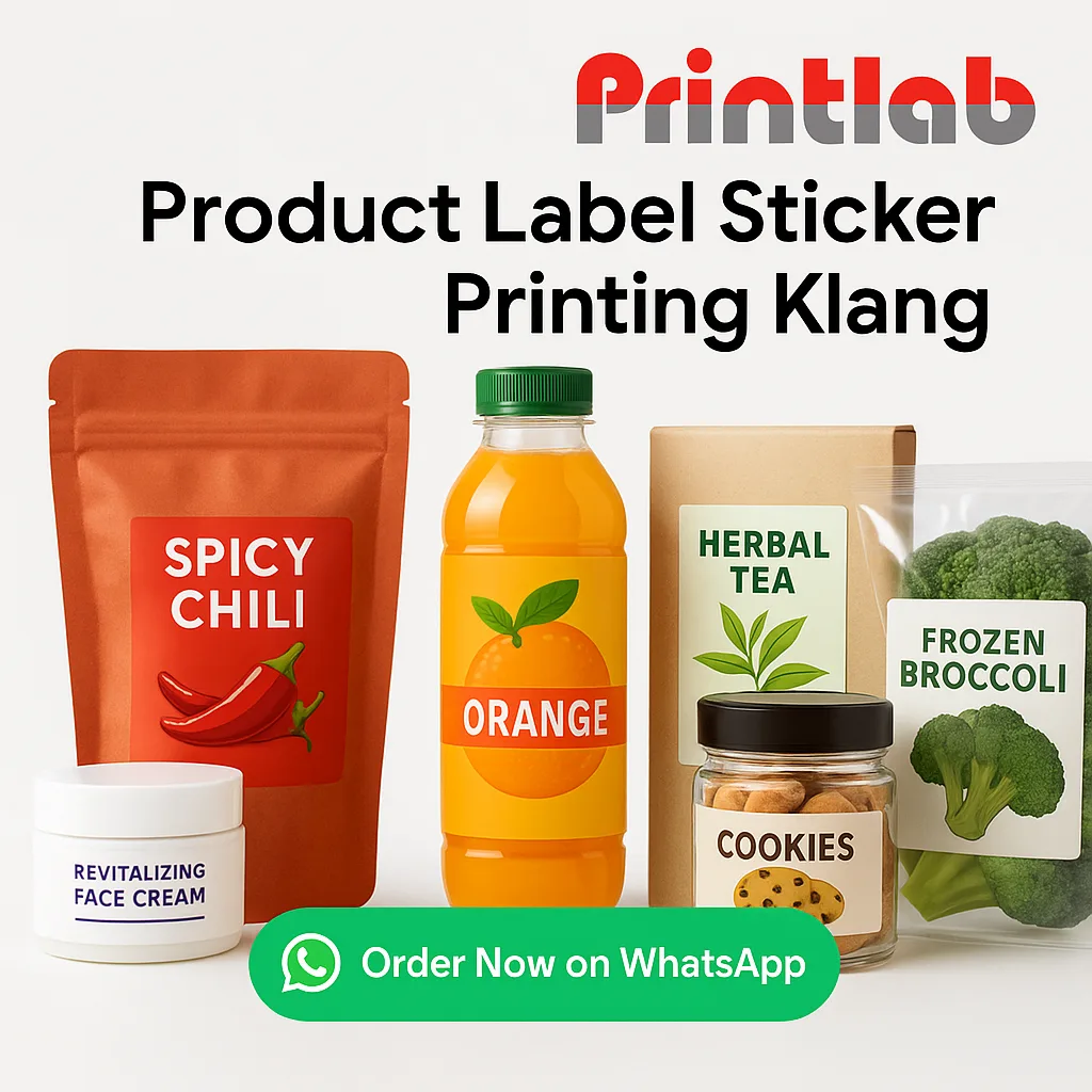 Product Label Sticker Printing in Klang
