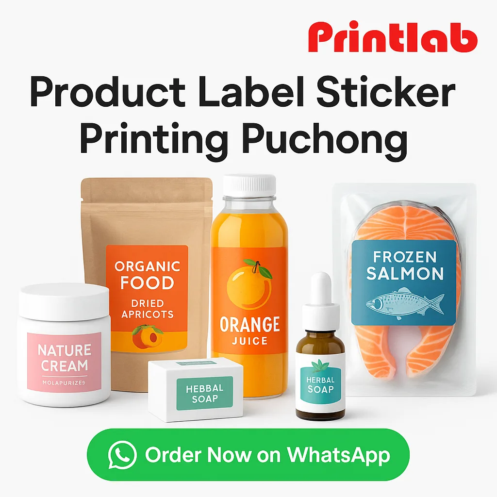 Product Label Sticker Printing in Puchong