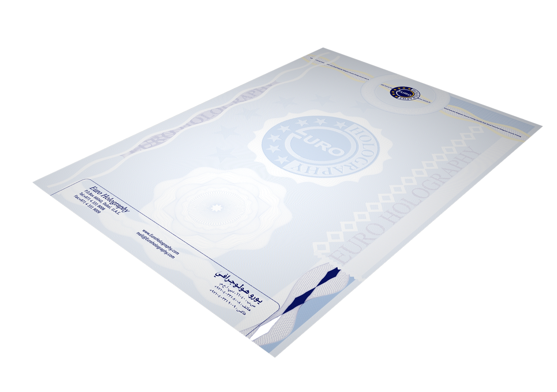 Full Colour Single Sided Certificate Printing
