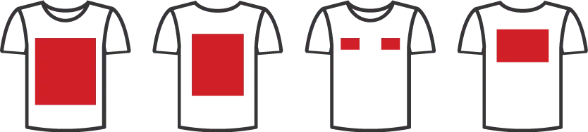T-shirt Printing Area Size