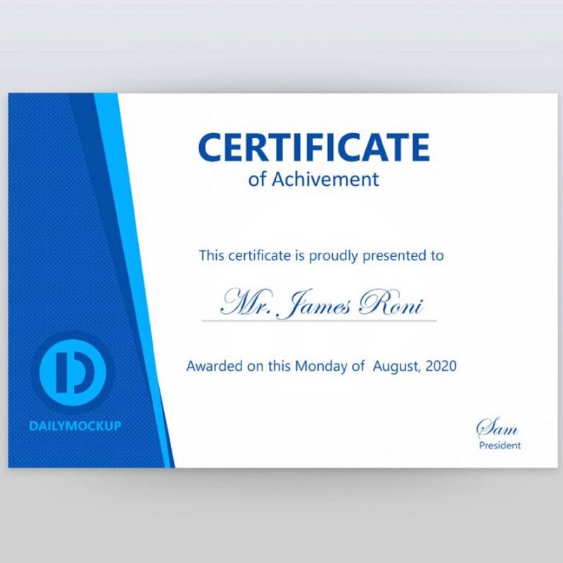 A4 Size Certificate Printing