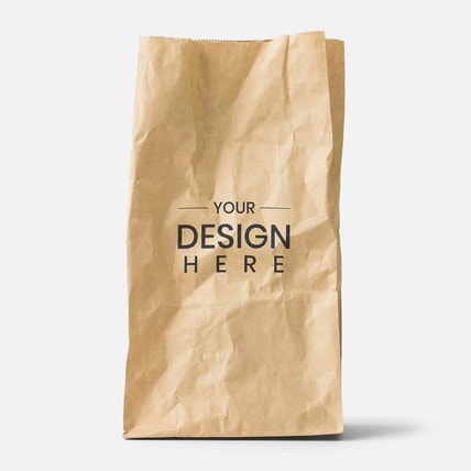 Print Kraft Paper Bag, Custom Design Brown Paper Bag