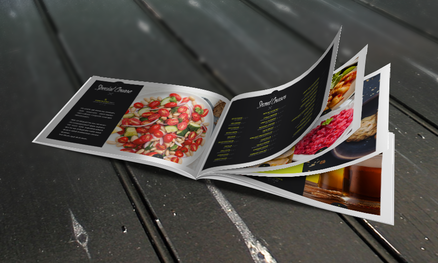 Food Menu Book Soft Cover