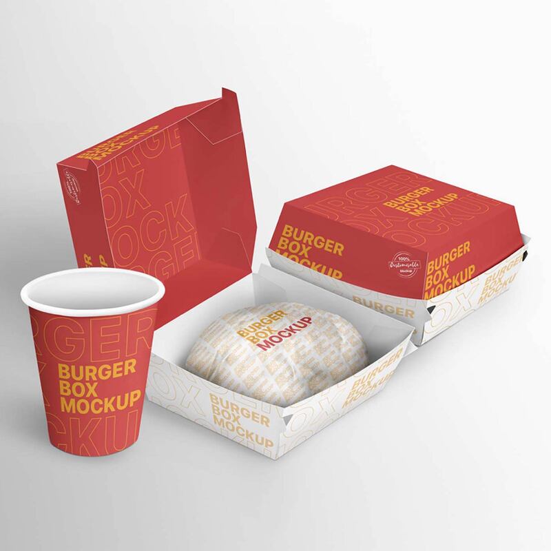Burger Packaging Box Printing
