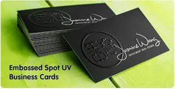 Spot UV Emboss Business Card Printing in Kl Pj Subang