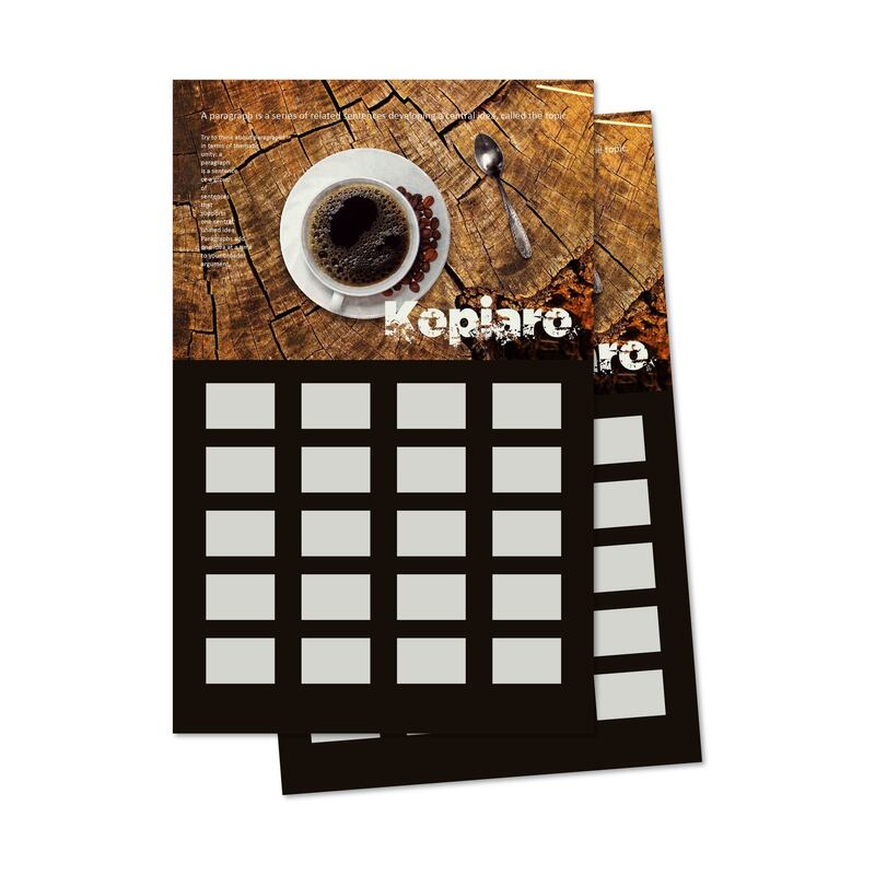 Print Display Board Coffee, Tea, Seasoning, Spices, Toy