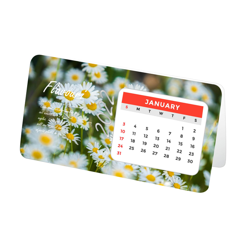 Table Calendar Card Slot