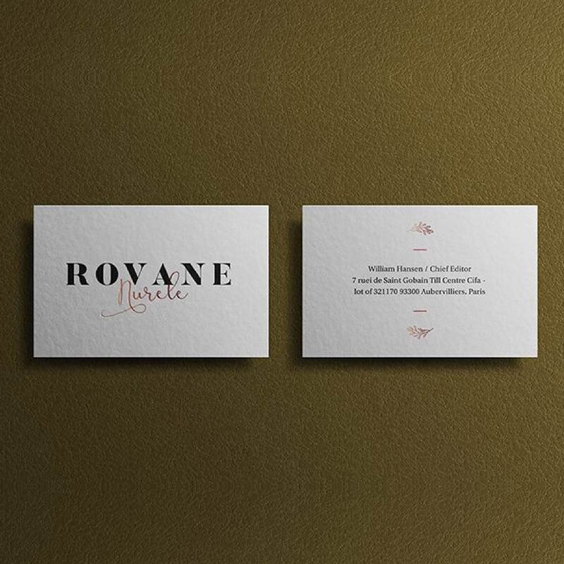Print Textured Business Card with Spot UV